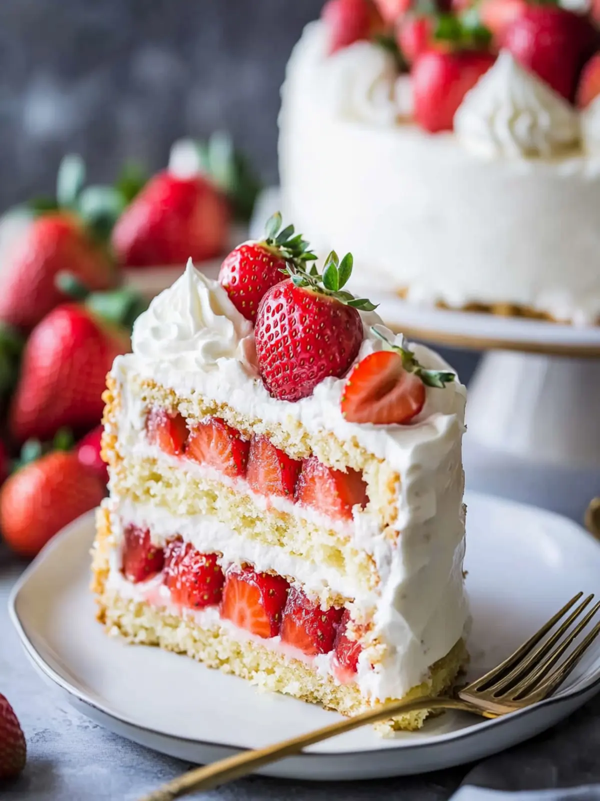 Decadent Strawberry Shortcake Cake You ll Love to Make at Home 3 Strawberry Shortcake Cake