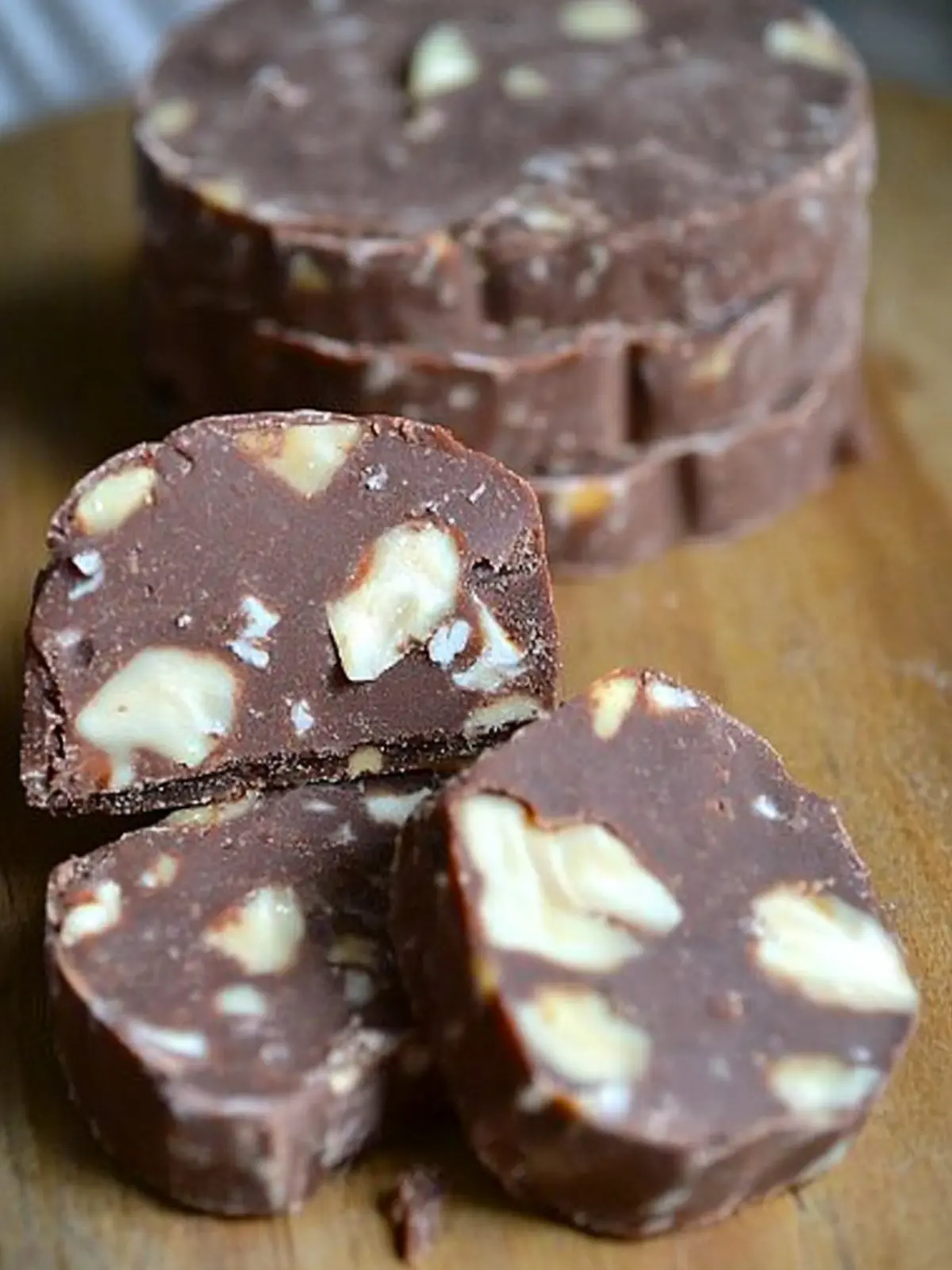 Chocolate Walnut Shortbread Cookies