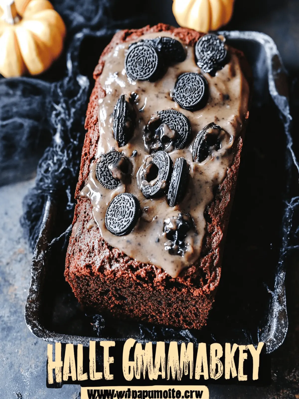 Halloween OREO Graveyard Banana Bread