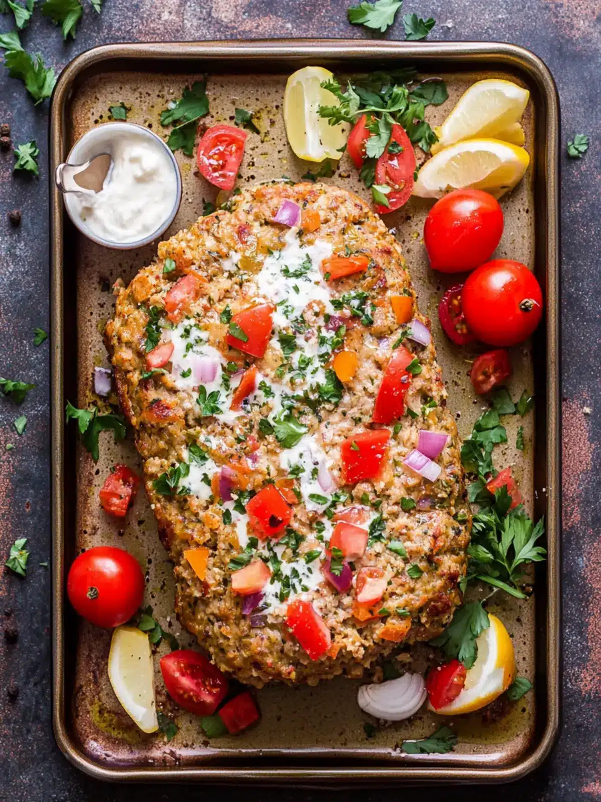 Mediterranean Turkey Meatloaf