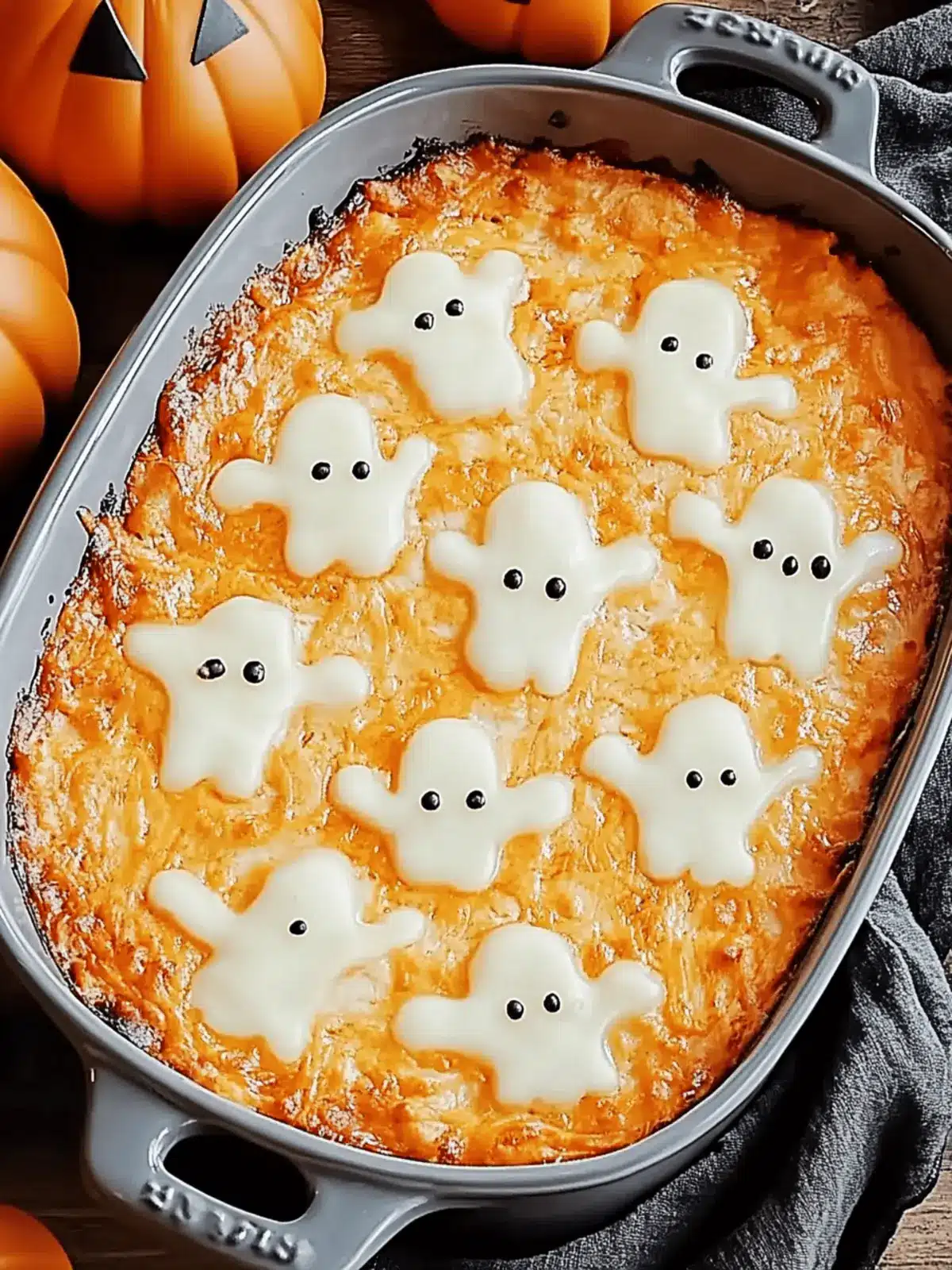 Spooky Halloween Buffalo Chicken Dip That s a Party Hit