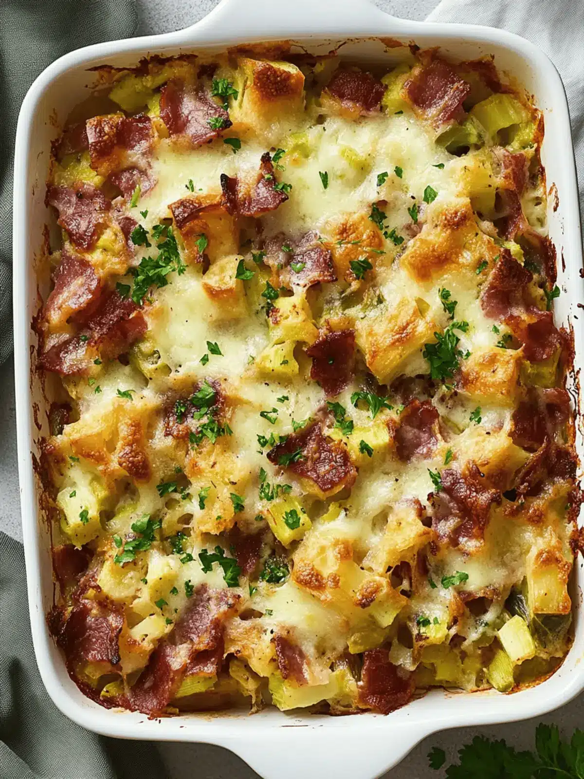 Make-Ahead Bacon & Leek Casserole for Effortless Brunch Bliss 2 Make-Ahead Bacon & Leek Casserole