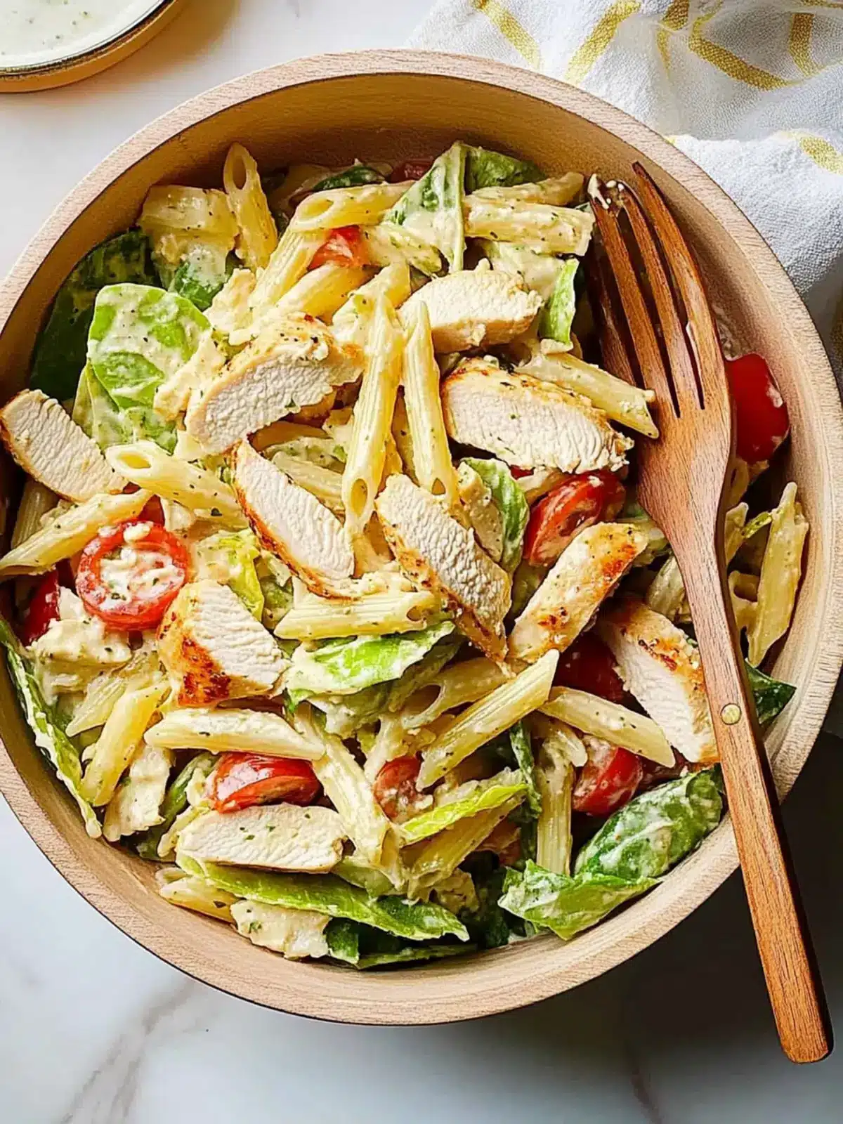 Chicken Caesar Pasta Salad