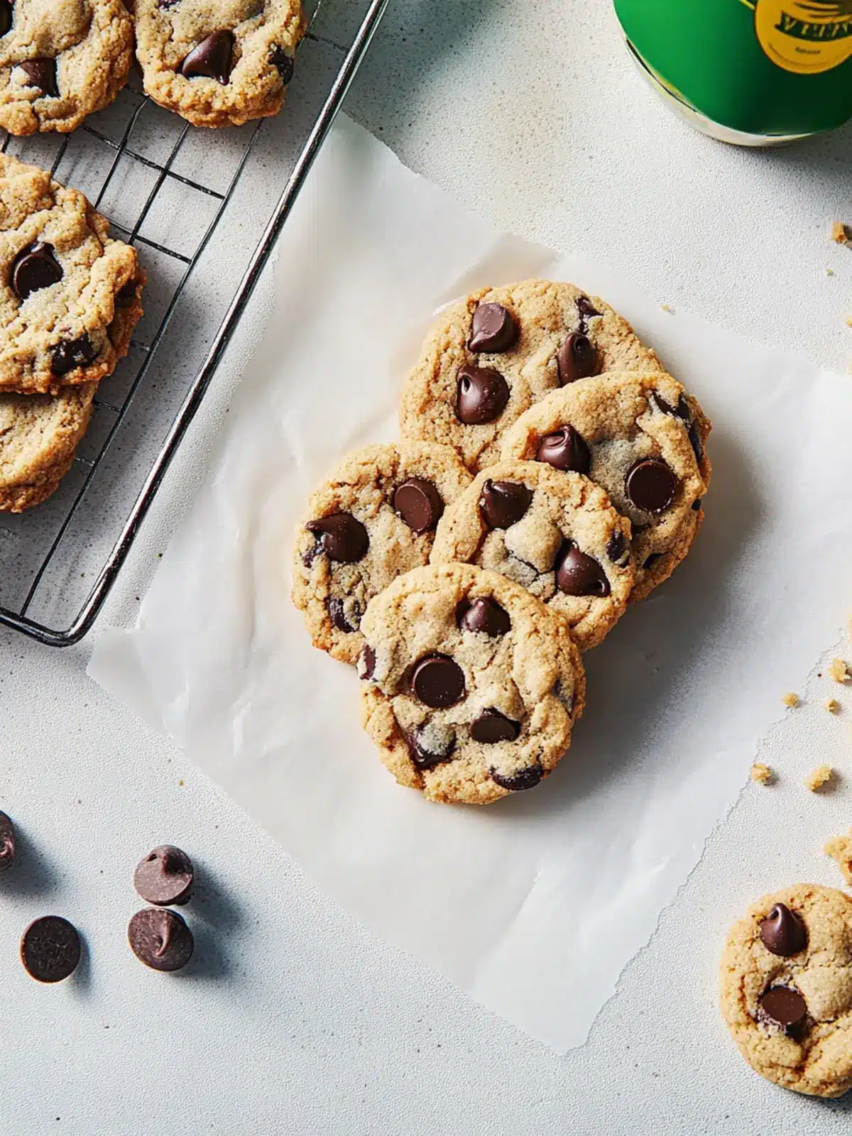 Gluten-Free Almond Flour Chocolate Chip Cookies