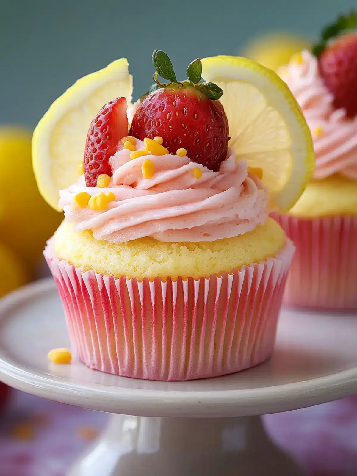 Strawberry Lemonade Cupcakes