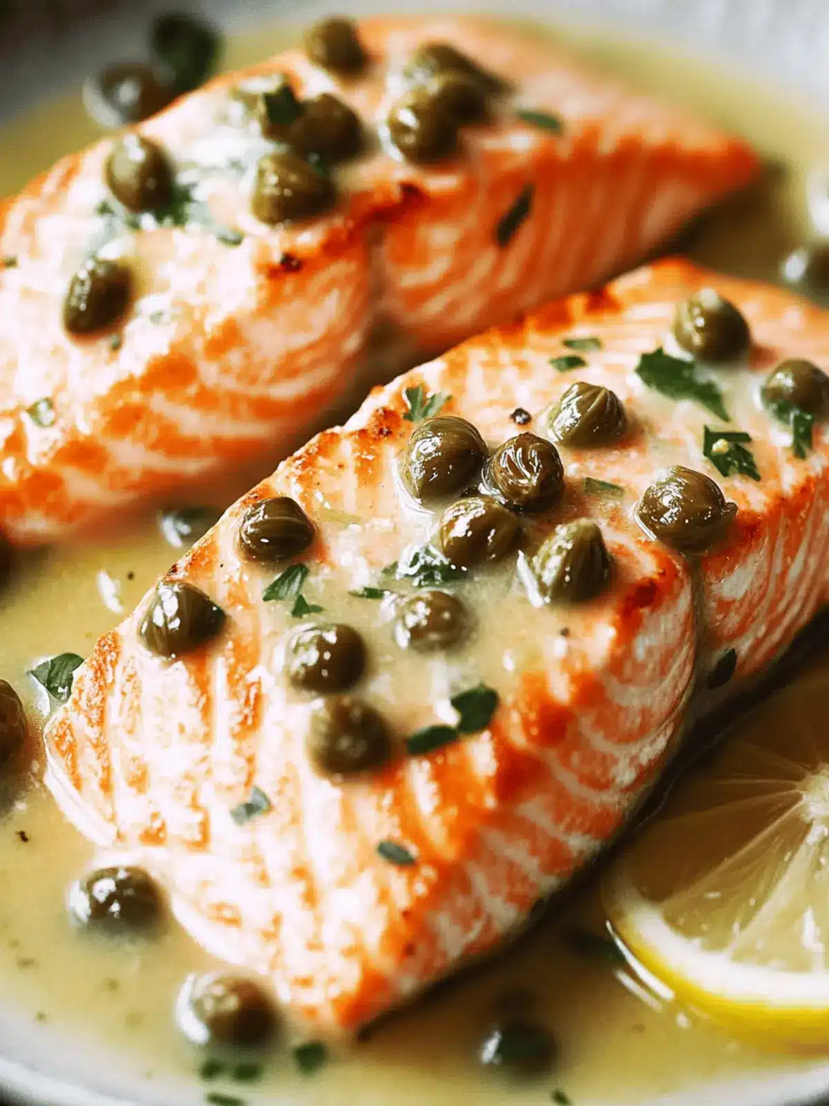 Pan-Seared Salmon in Lemon-Caper Sauce: Quick & Delicious! 2 Pan-Seared Salmon in Lemon-Caper Sauce