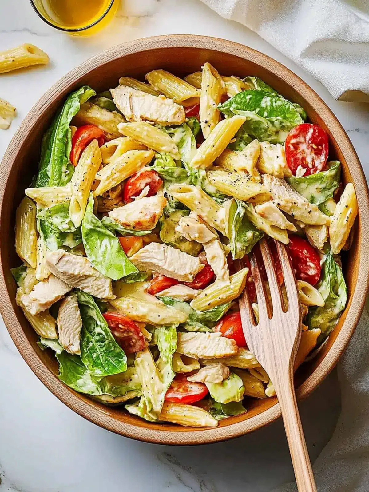 Chicken Caesar Pasta Salad