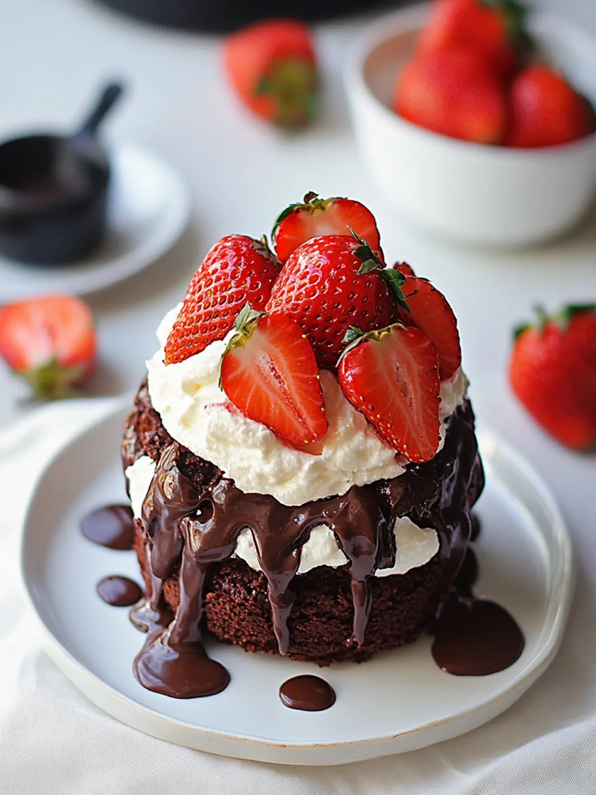 Chocolate Strawberry Shortcake