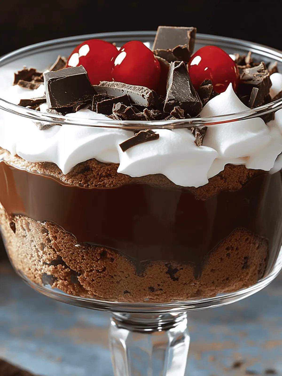 Decadent Fudge Brownie Chocolate Trifle Delight for Sweet Moments 3 Decadent Fudge Brownie Chocolate Trifle Delight