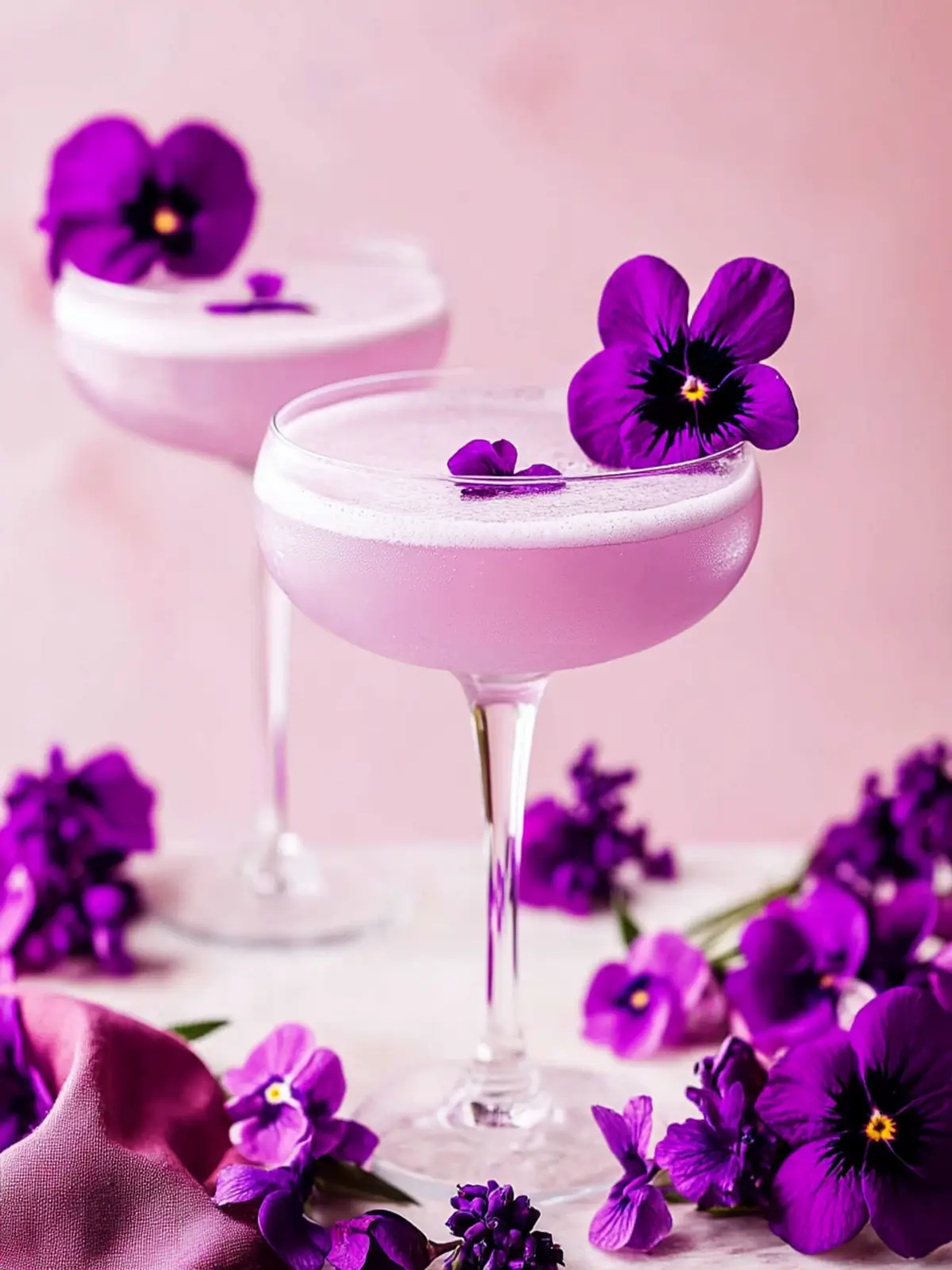 Gin Violette Cocktail