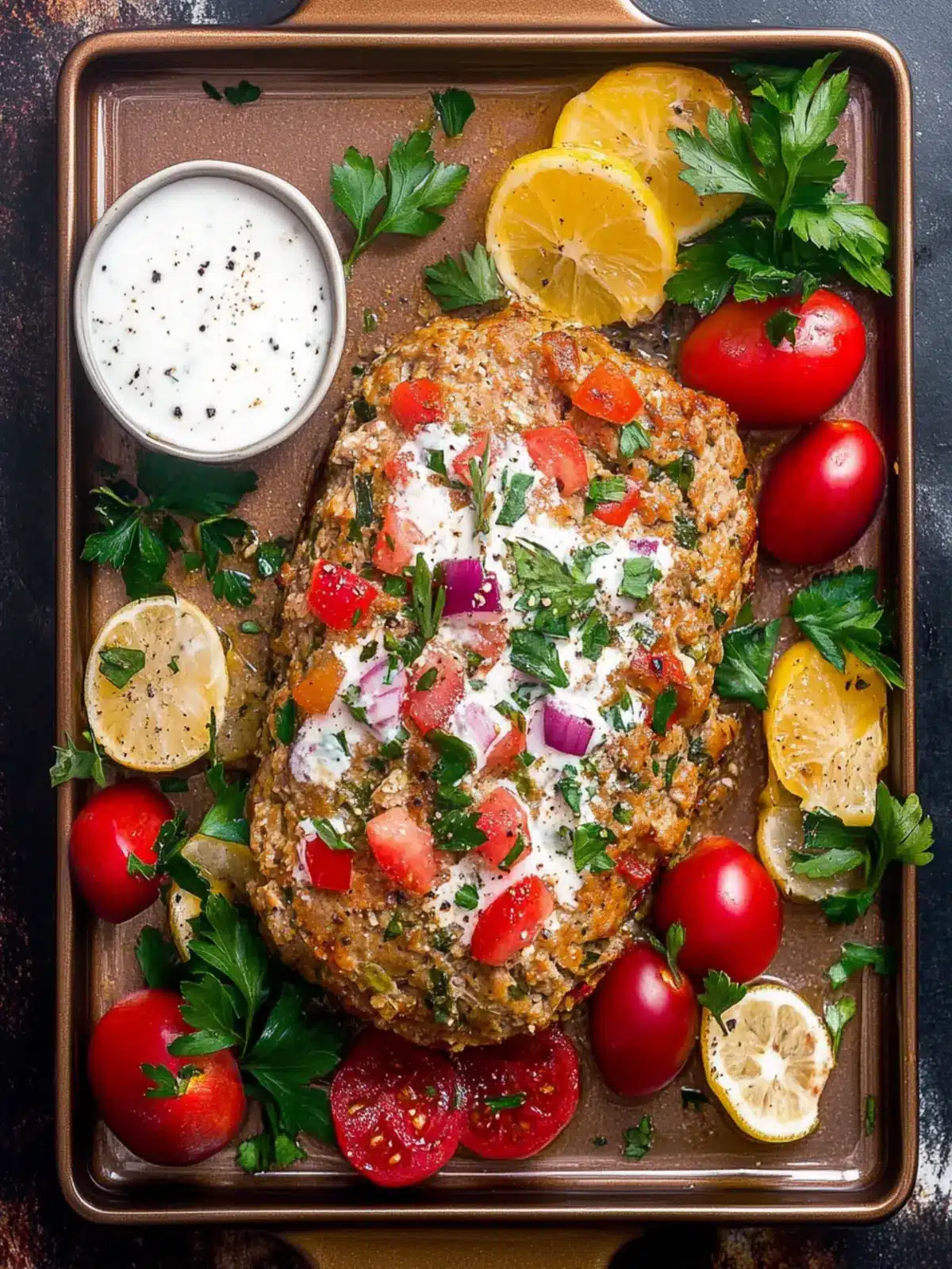 Mediterranean Turkey Meatloaf