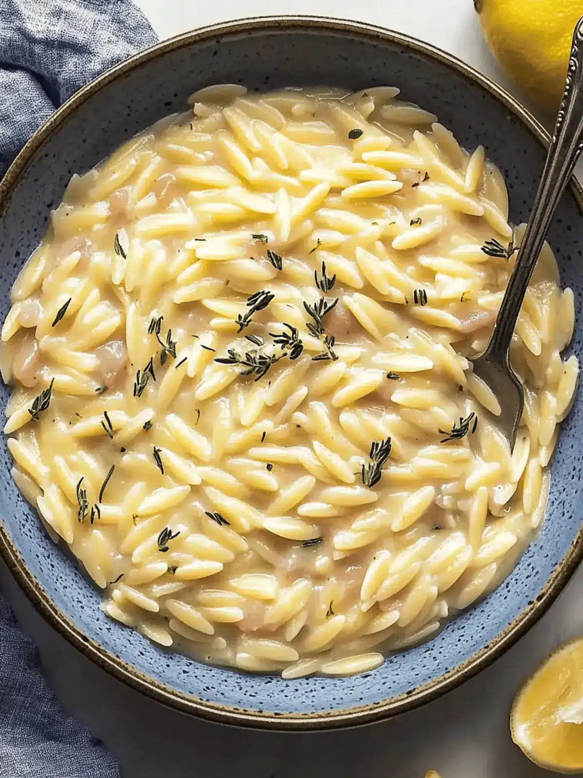 One Pot Lemon Orzo Pasta