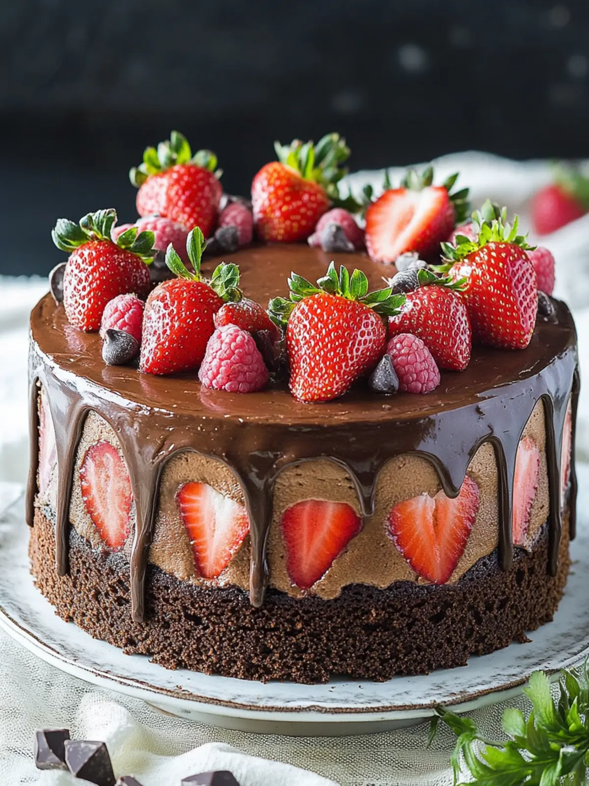 Strawberry Chocolate Cake