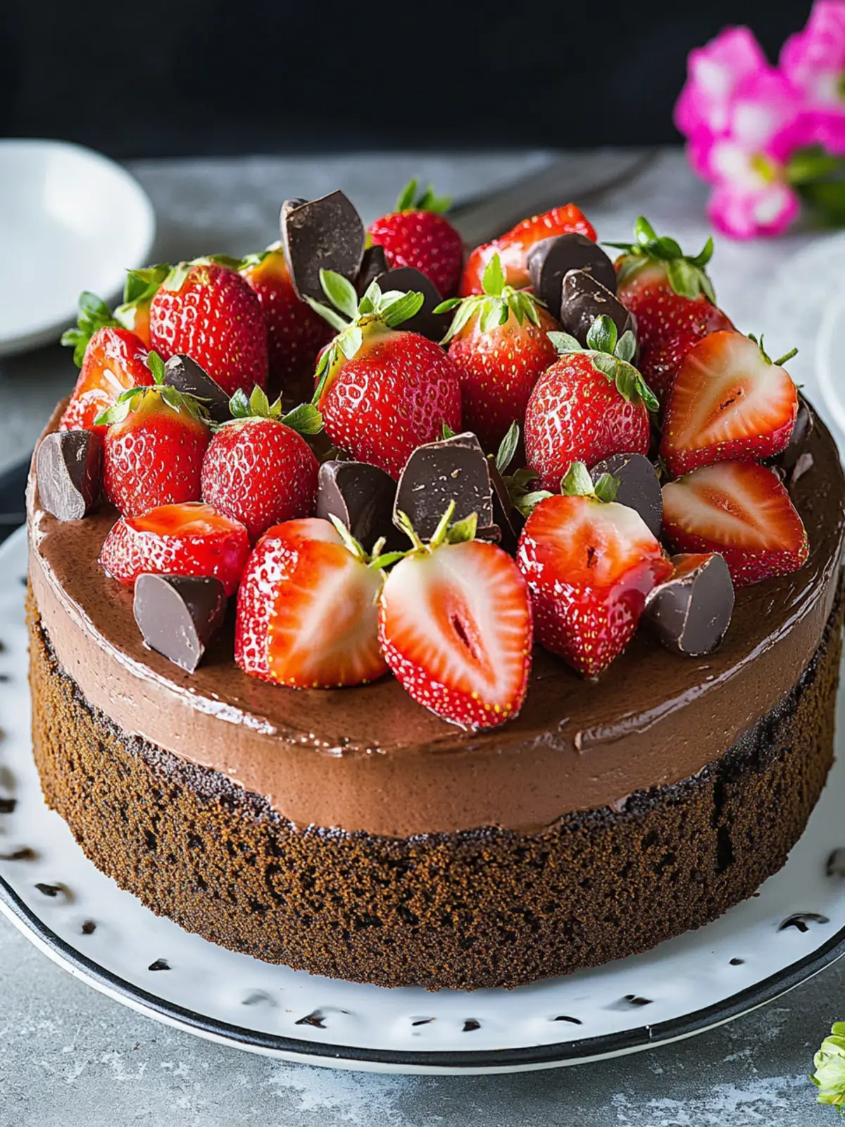 Strawberry Chocolate Cake
