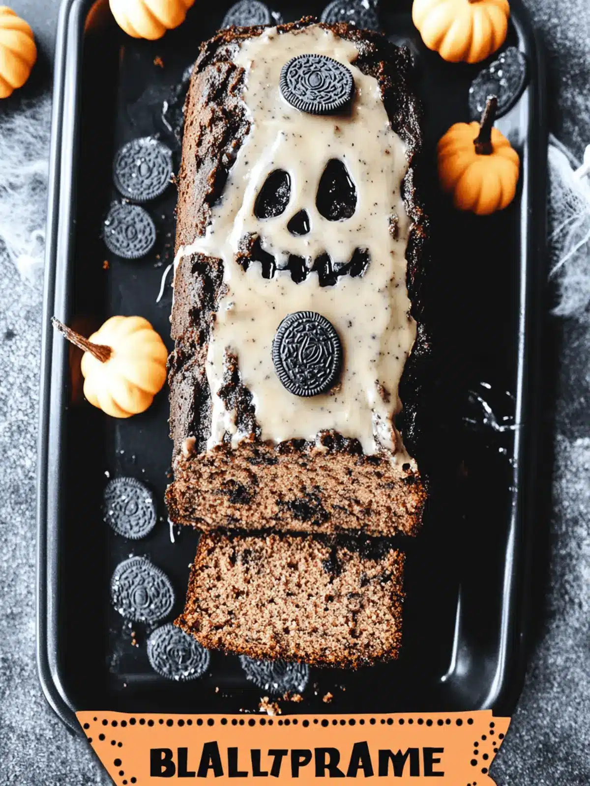 Halloween OREO Graveyard Banana Bread