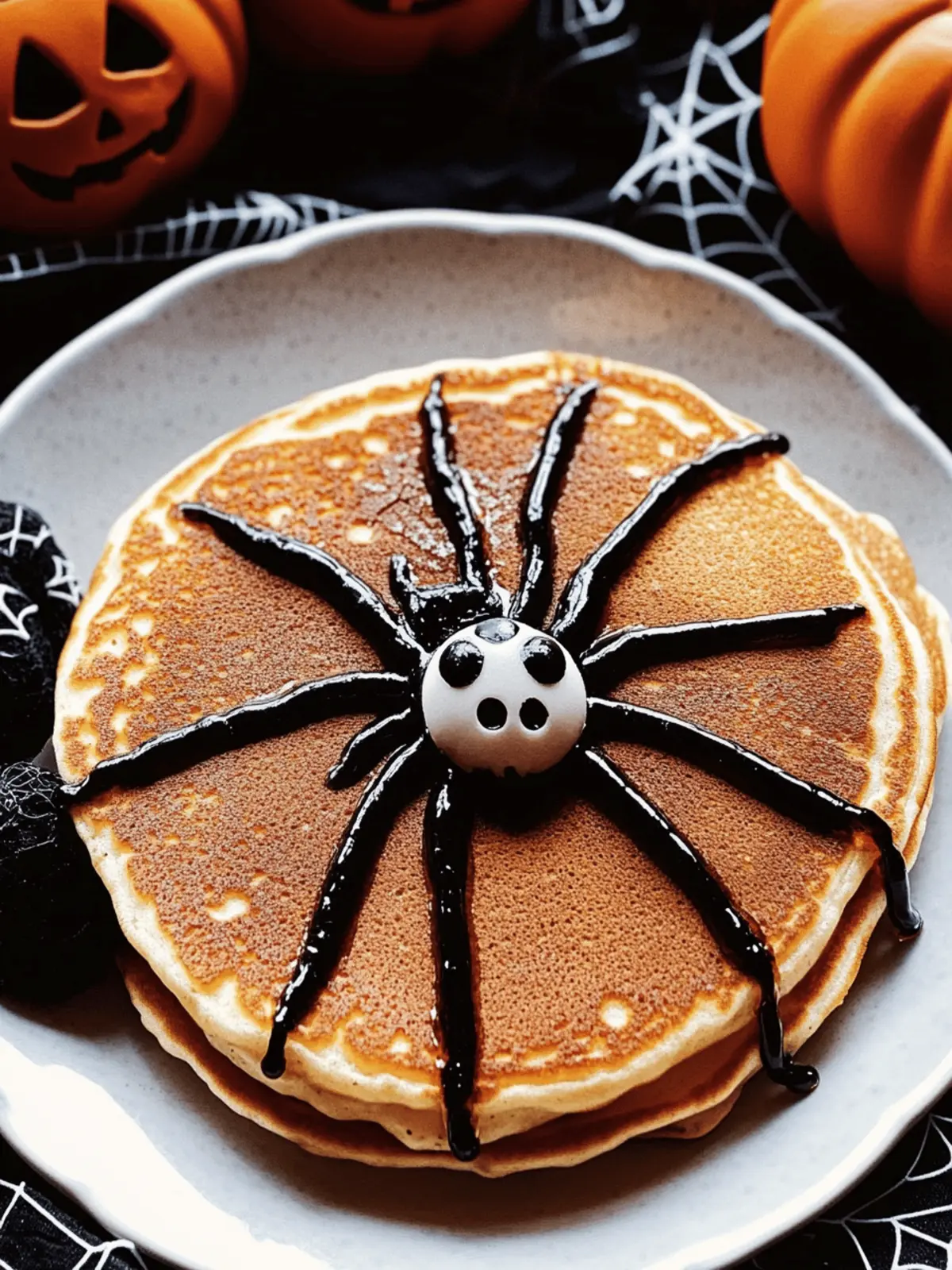 Easy Spider Pancakes Adorable Halloween Breakfast Delight 2 Easy Spider Pancakes Cute Halloween Breakfast Idea