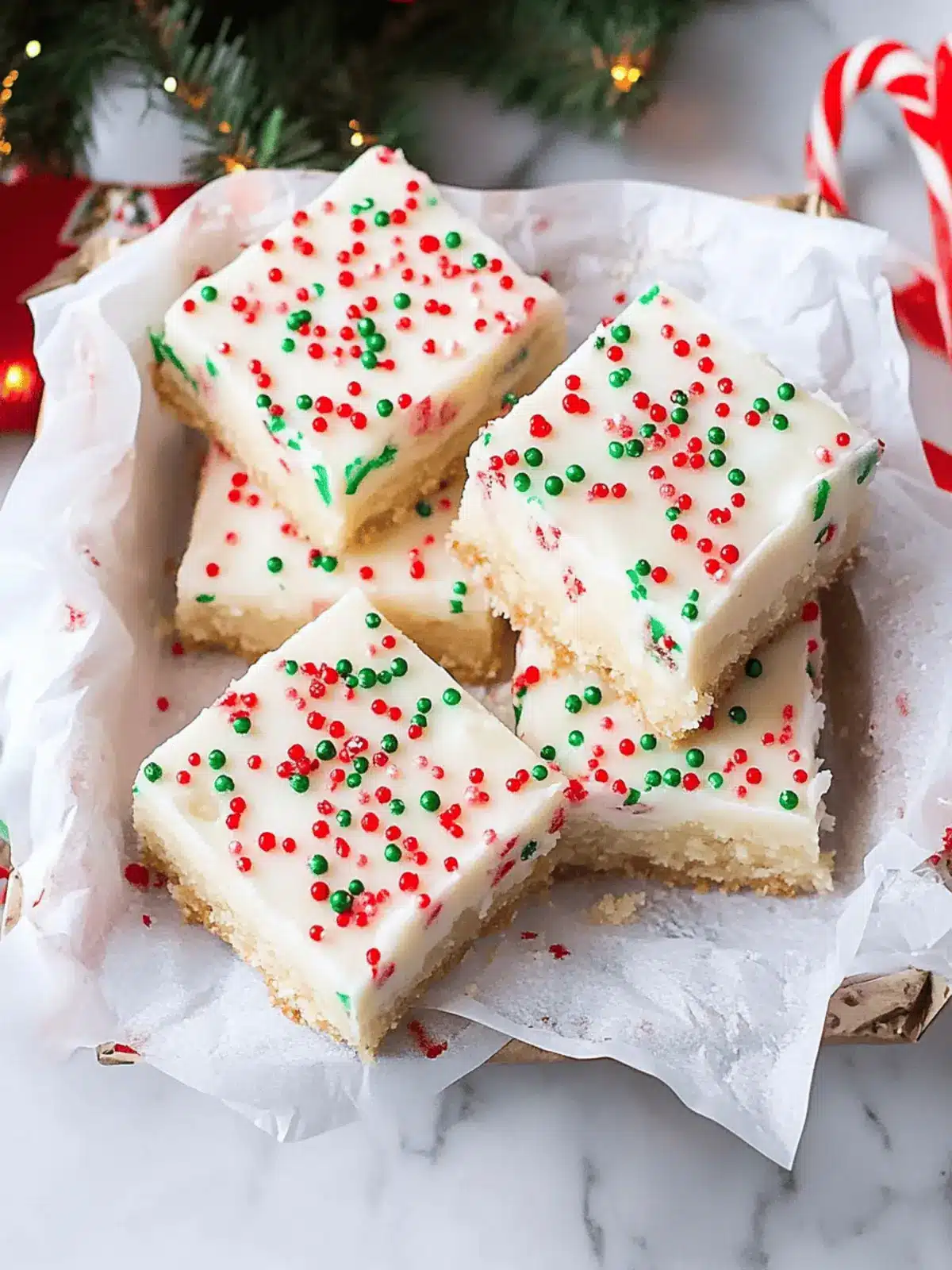 Christmas Sugar Cookie Bars