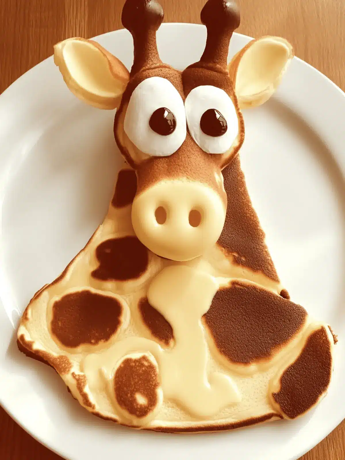 Giraffe Pancake Food Art: A Fun Breakfast Adventure for Kids 3 Pancake Giraffe Food Art