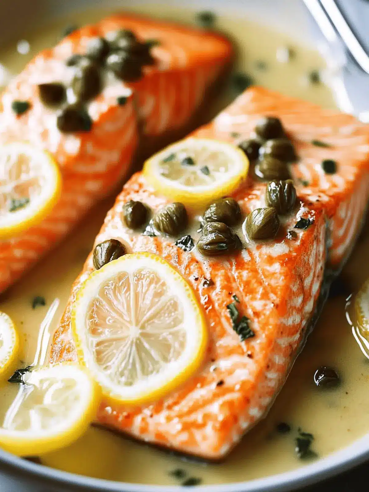 Pan-Seared Salmon in Lemon-Caper Sauce: Quick & Delicious! 4 Pan-Seared Salmon in Lemon-Caper Sauce