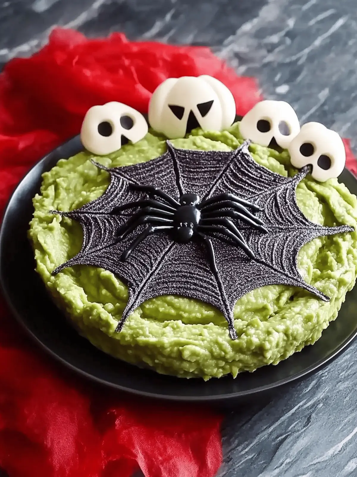 Spooky Spider Web Guacamole Dip Perfect for Halloween Fun 2 Spooky Spider Web Guacamole Dip