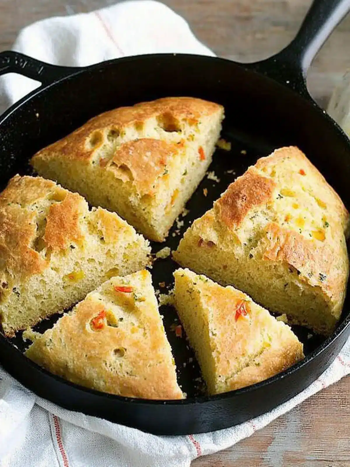Skillet Herb Bread