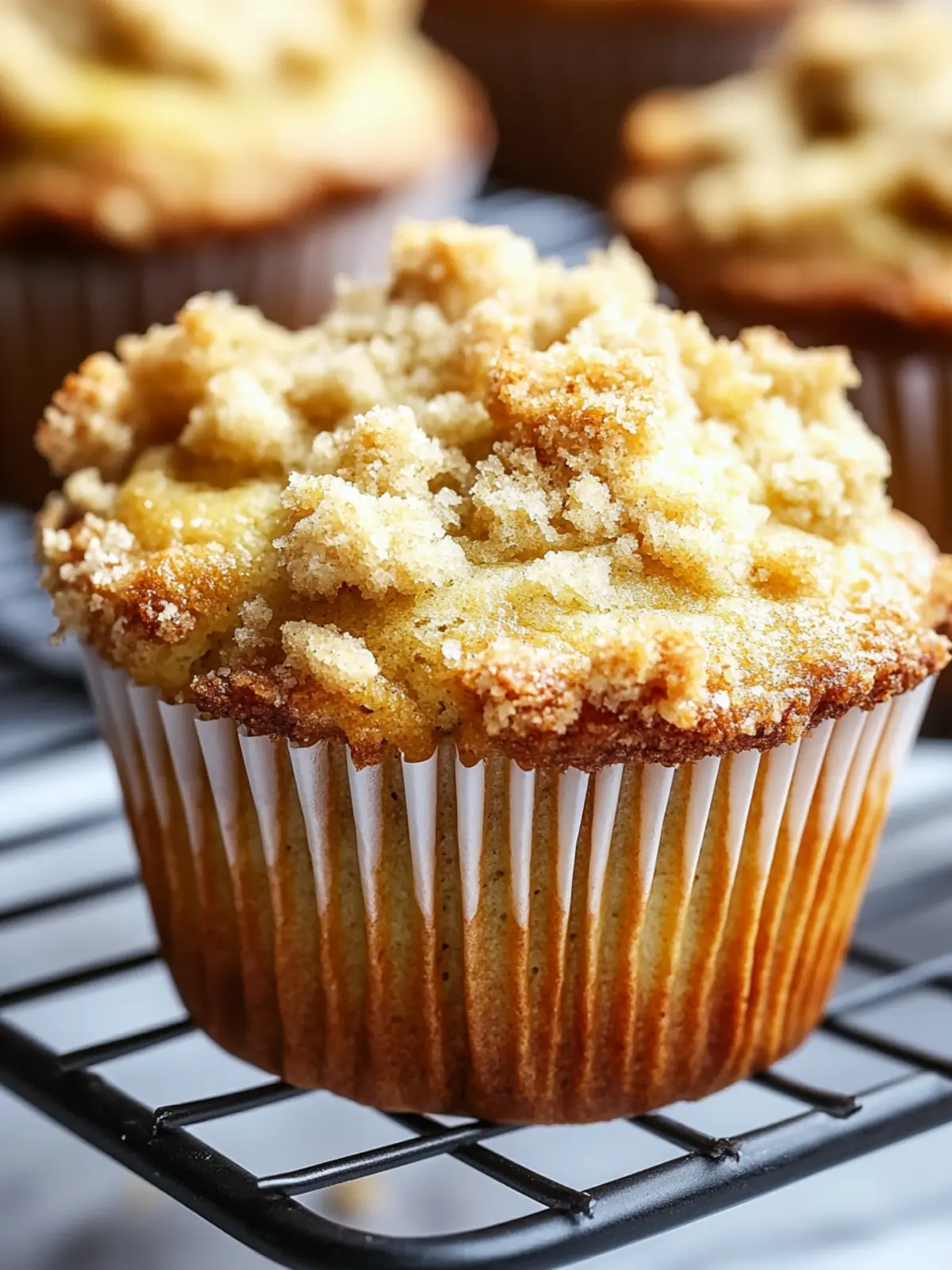 Banana Muffins With Crumb Topping