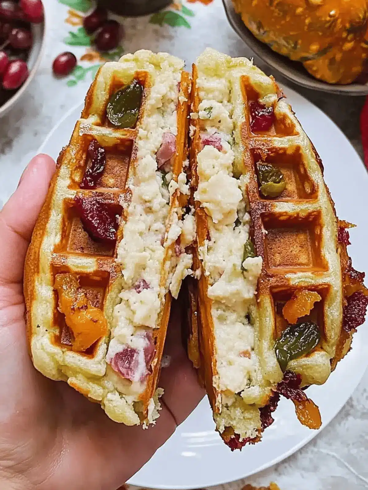 Thanksgiving Stuffed Waffles Are A Delicious Way To Eat Leftovers