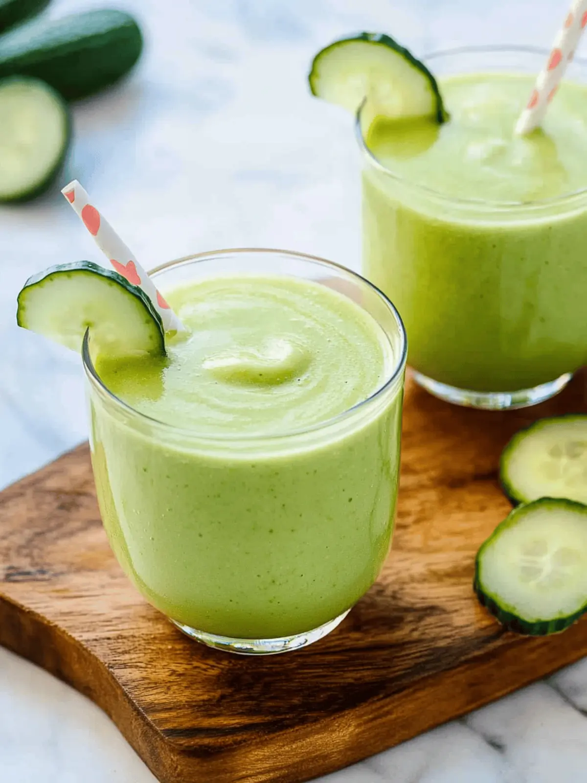 Delicious Cucumber Smoothie for a Refreshing Start! 4 Cucumber Smoothie