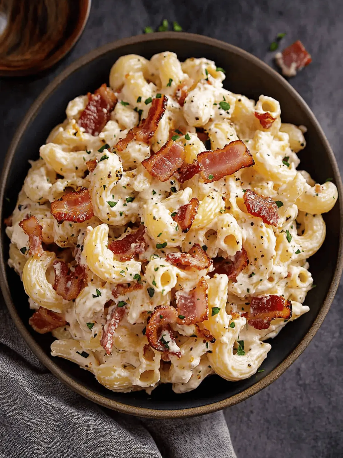 Creamy Bacon Cheddar Ranch Pasta Salad You ll Love This Recipe 3 Creamy Bacon Cheddar Ranch Pasta Salad