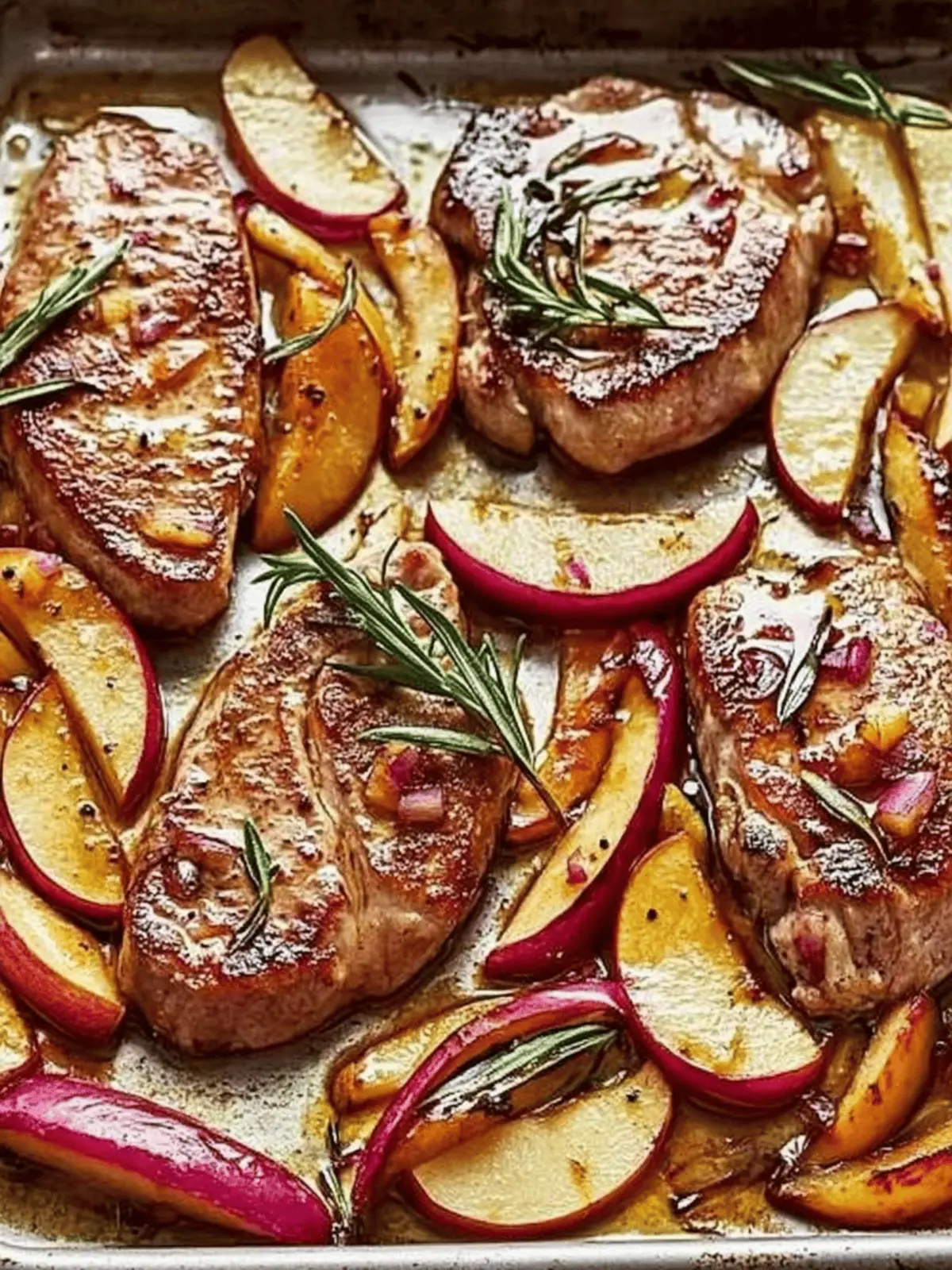 Sheet-Pan Pork Chops With Apples