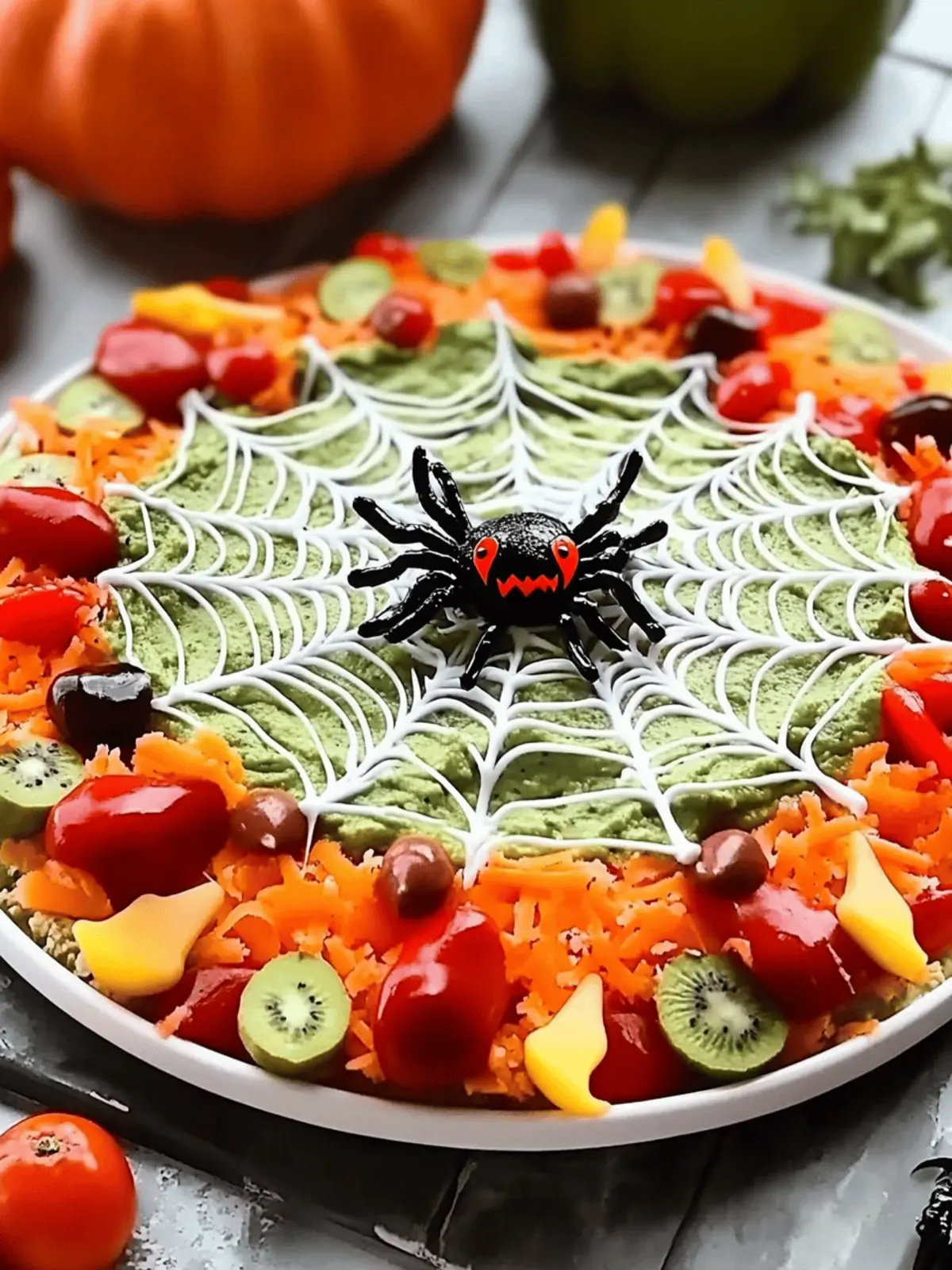 Spooky Spider Web Seven Layer Dip Perfect for Halloween Fun 2 Spooky Spider Web Seven Layer Dip