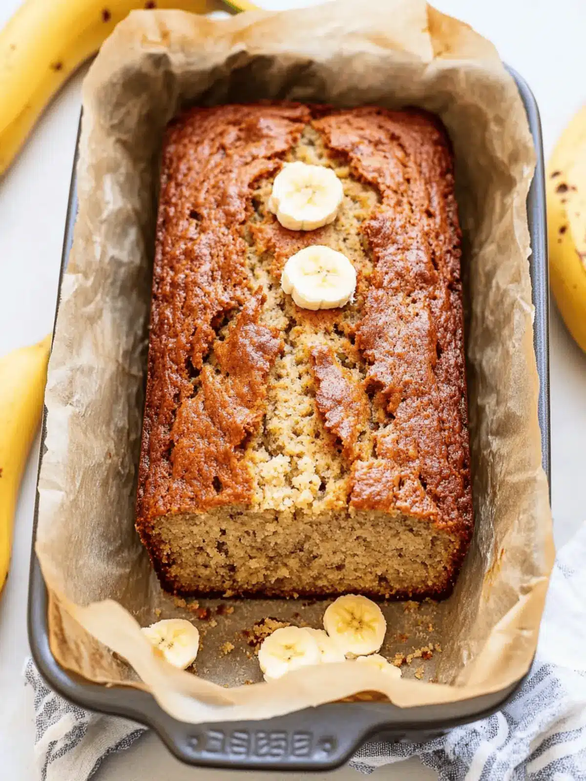 Moist Cottage Cheese Banana Bread