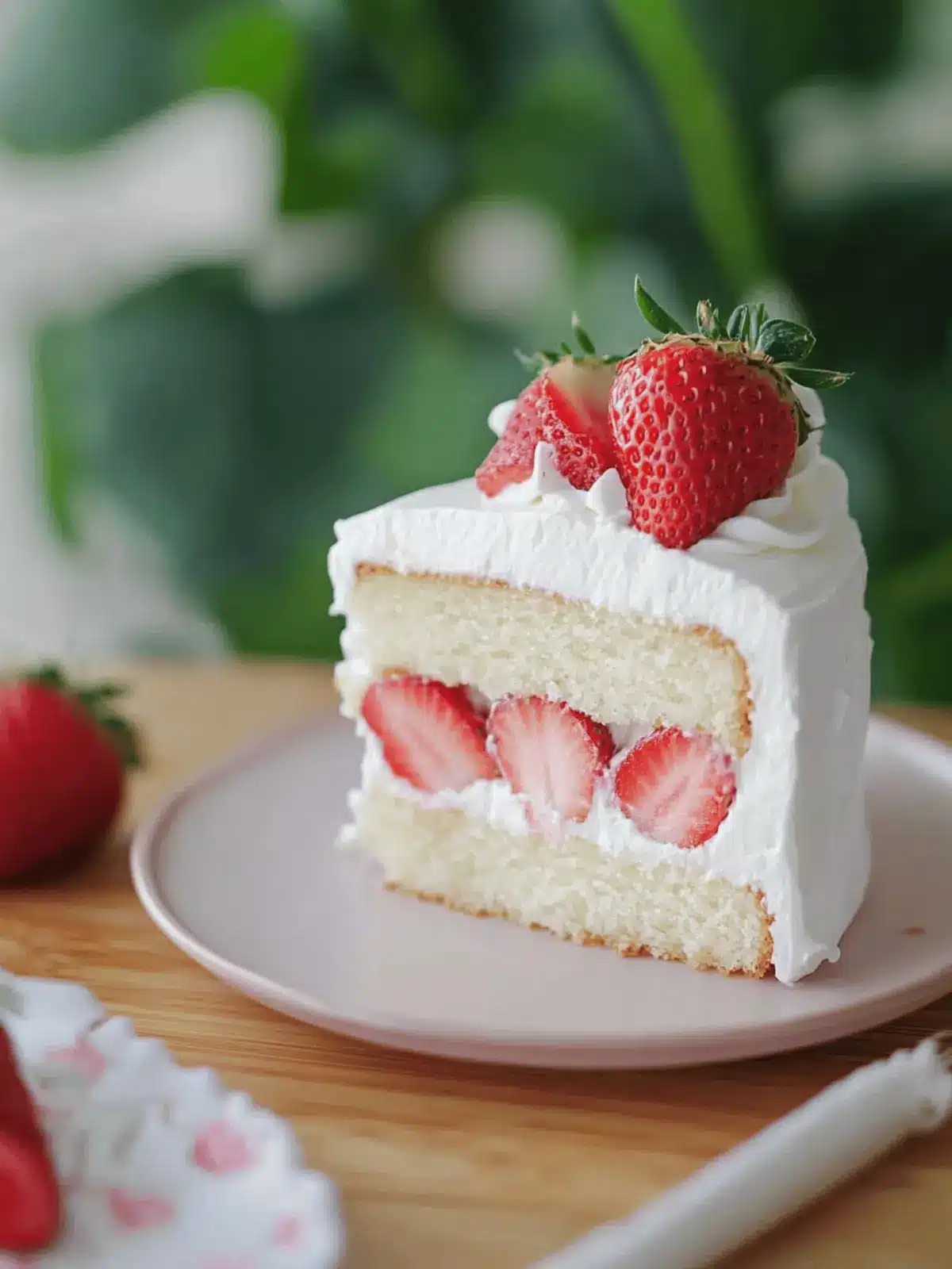 Asian Bakery Strawberry Chiffon Cake with Fresh Cream Bliss 2 Asian Bakery Strawberry Chiffon Cake with Fresh Cream