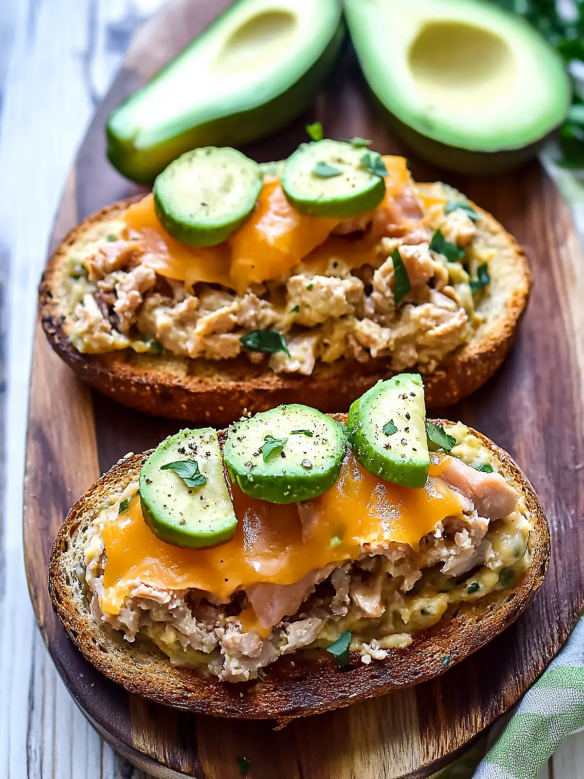 Ultimate Open-Faced Tuna Melt