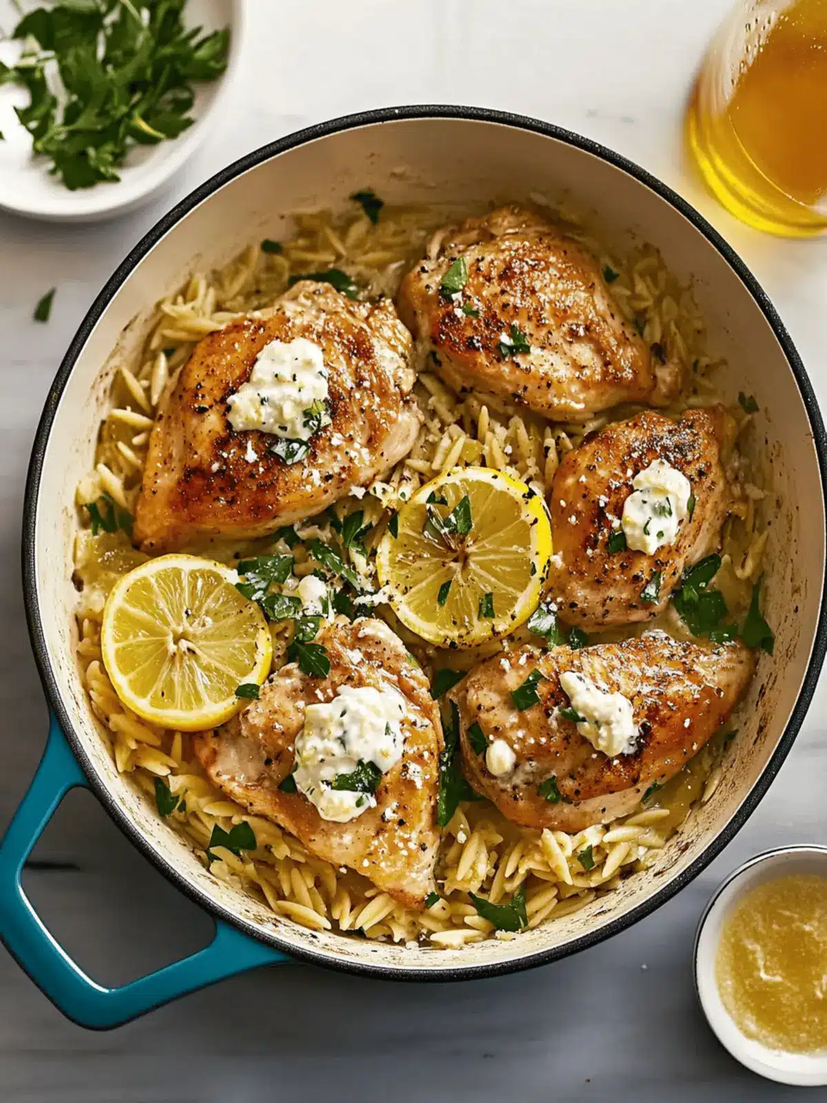 One-Pan Lemon Chicken & Orzo