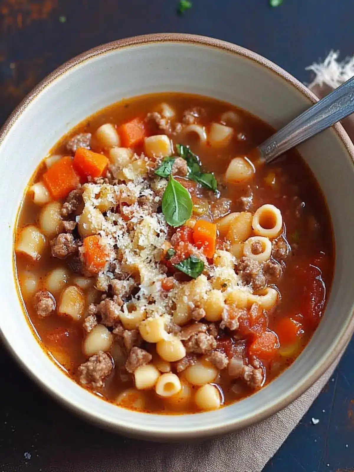 Crockpot Pasta e Fagioli