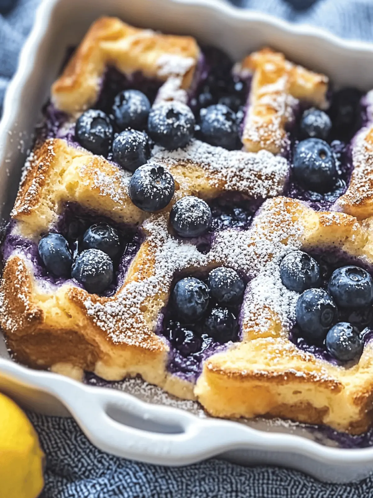 Lemon-Infused Baked Blueberry French Toast Delight for Brunch 4 Lemon-Infused Baked Blueberry French Toast Delight