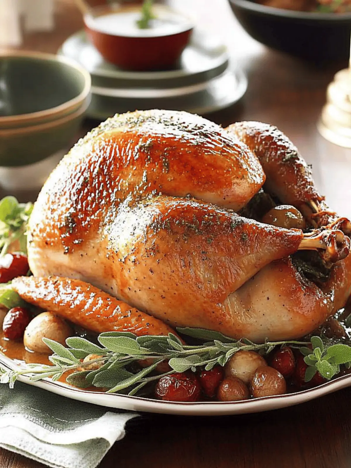 Savory Roasted Sage Turkey with Vegetable Gravy Delight 4 Roasted Sage Turkey with Vegetable Gravy