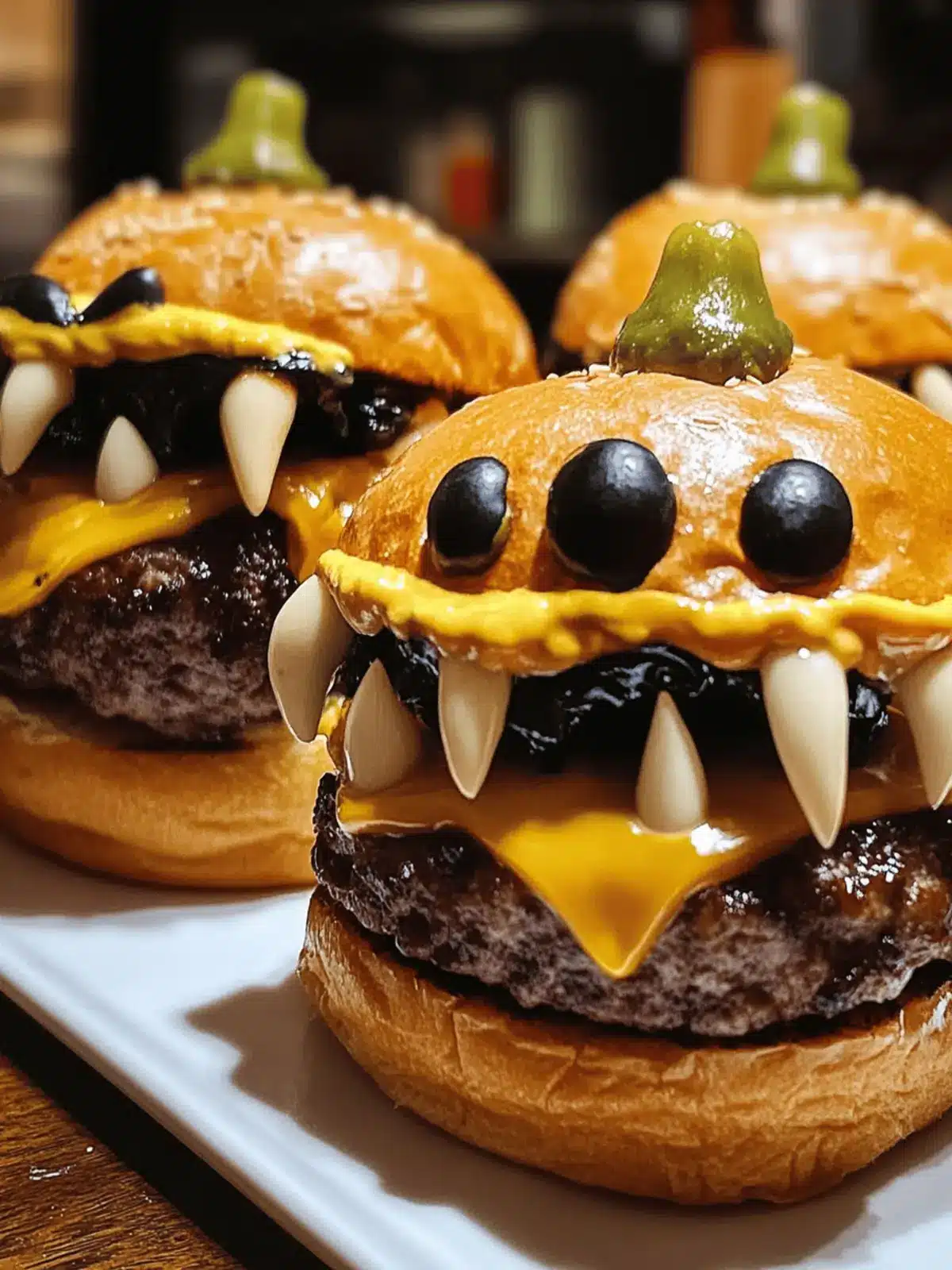 Spooky Monster Burgers Halloween