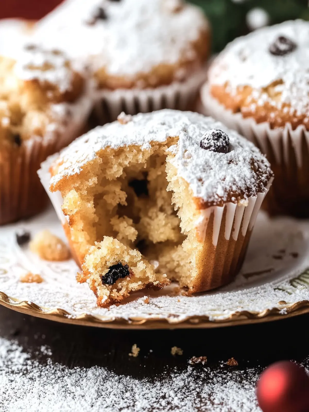 Christmas Stollen Muffins