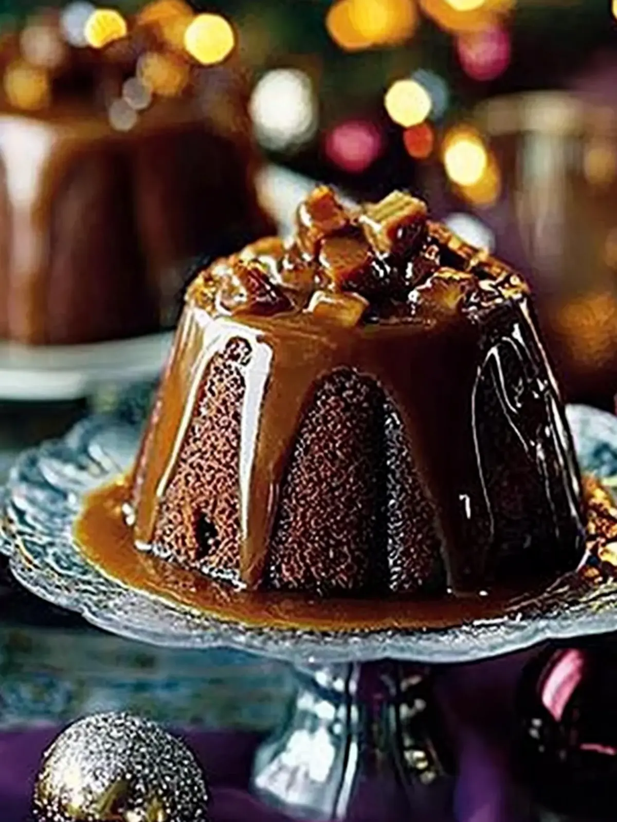 Blitz-&-bake sticky toffee Christmas pud