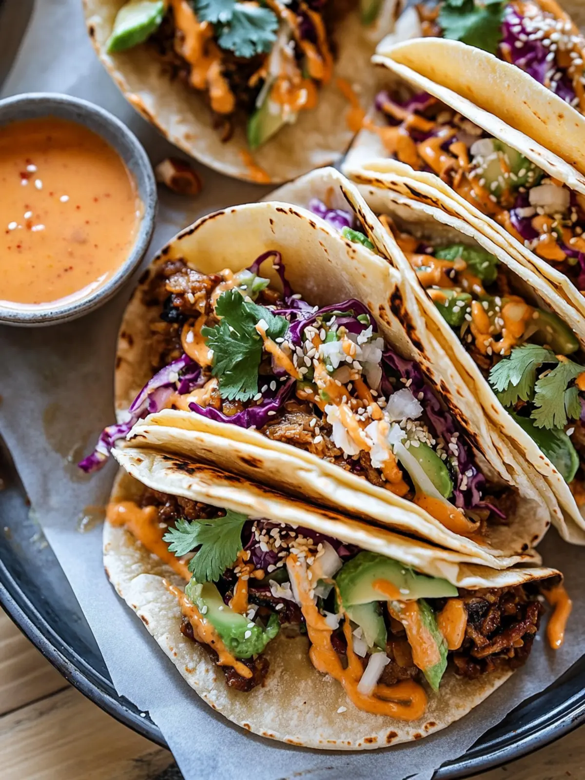 Crockpot Korean Inspired Tacos with Yum Yum Sauce Bliss 2 Crockpot Korean Inspired Tacos with Yum Yum Yummm Sauce.