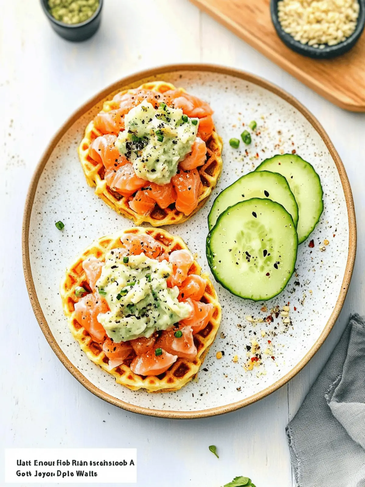 Baked Salmon Rice Waffles: A Savory Twist for Breakfast Bliss 3 Baked Salmon Rice Waffles