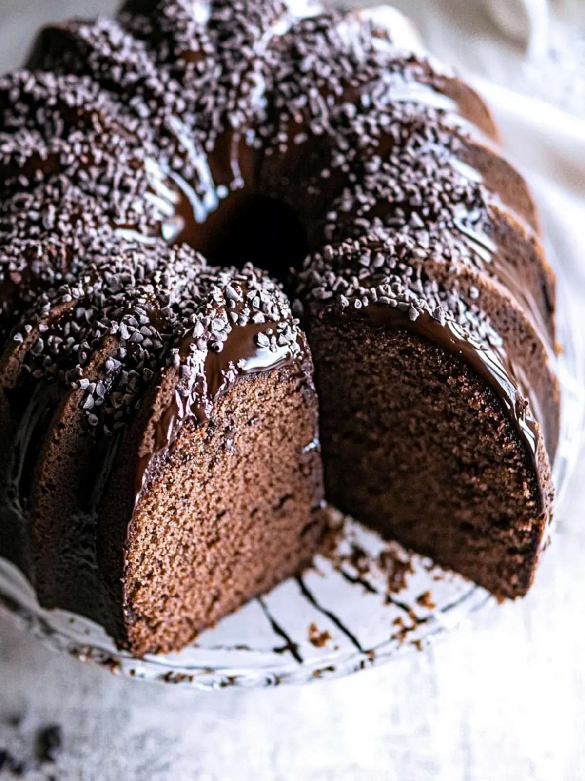 Chocolate Sour Cream Doughnut Bundt Cake
