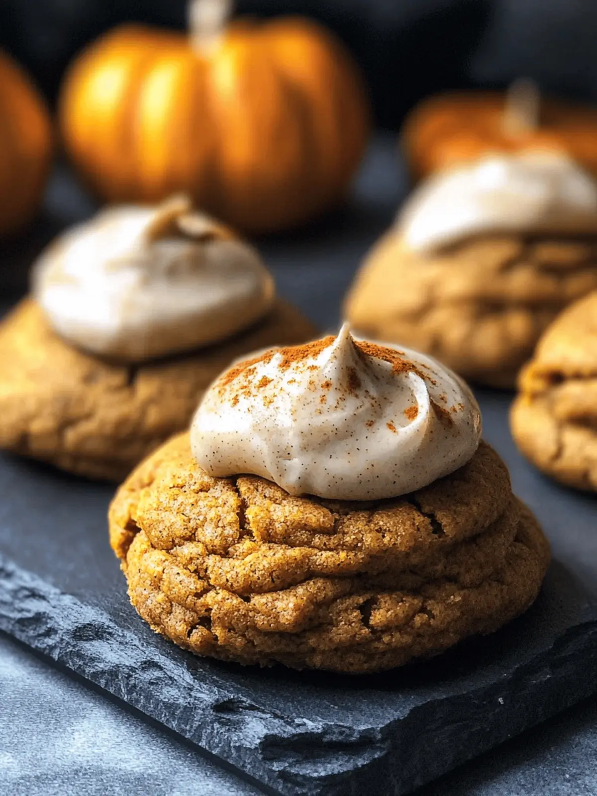 Soft Spiced Vegan Pumpkin Cookies