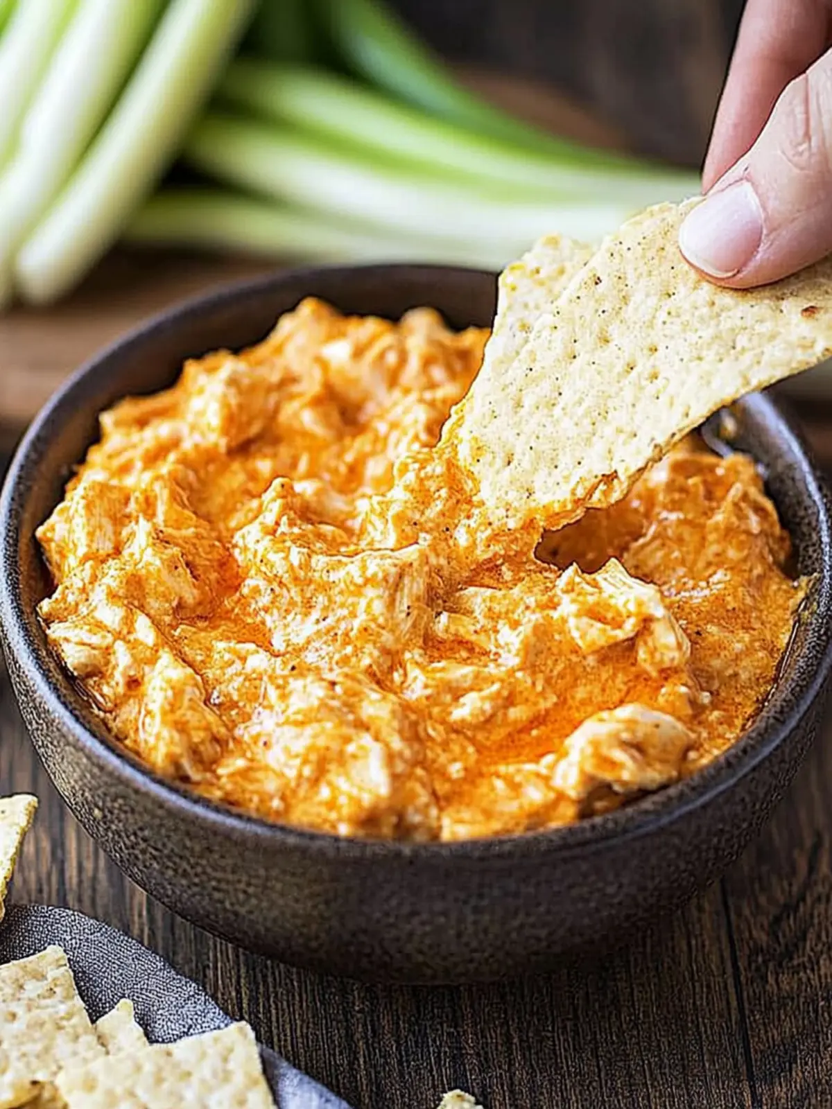 Crock Pot Buffalo Chicken Dip