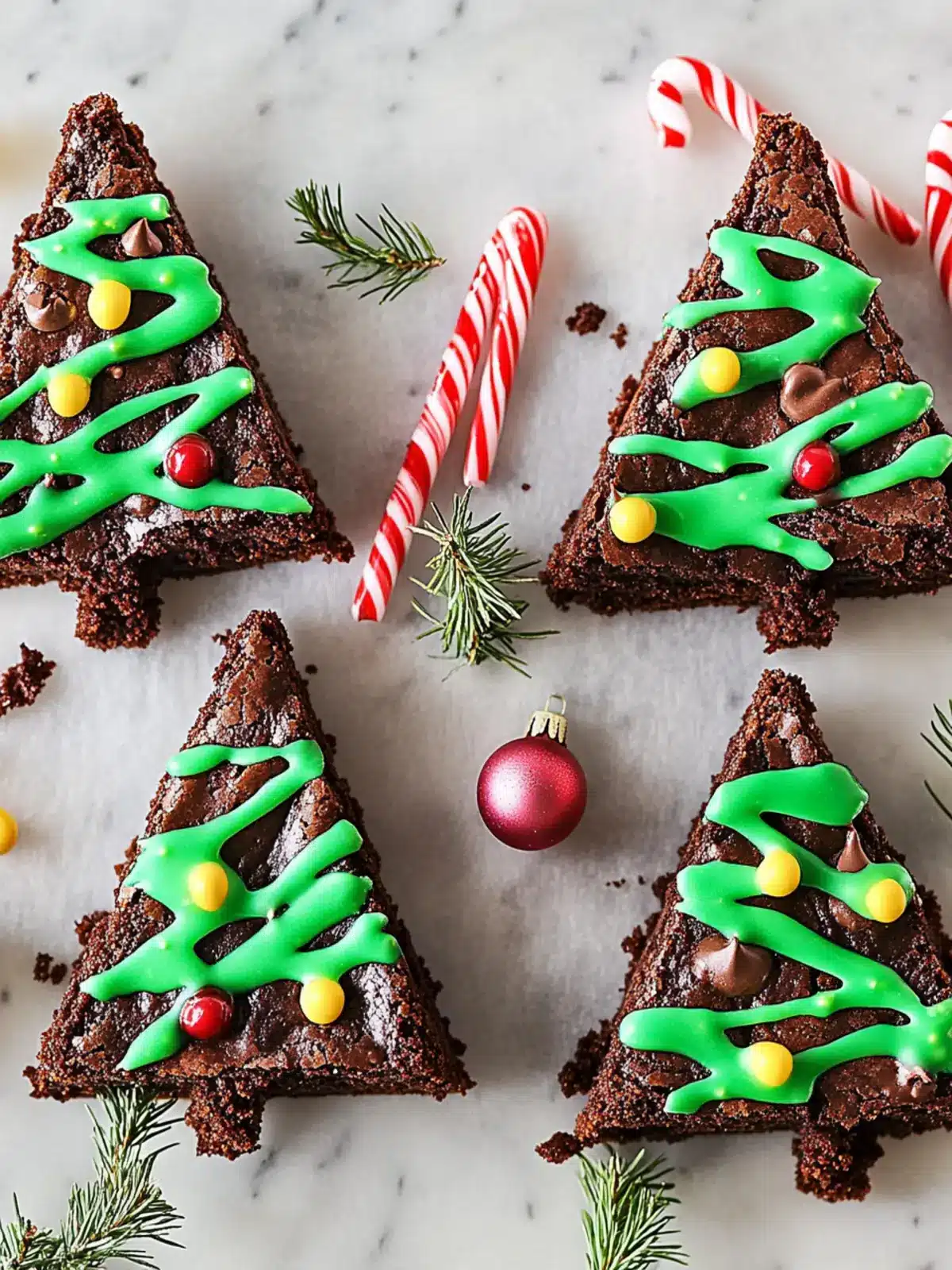 Christmas Tree Brownies