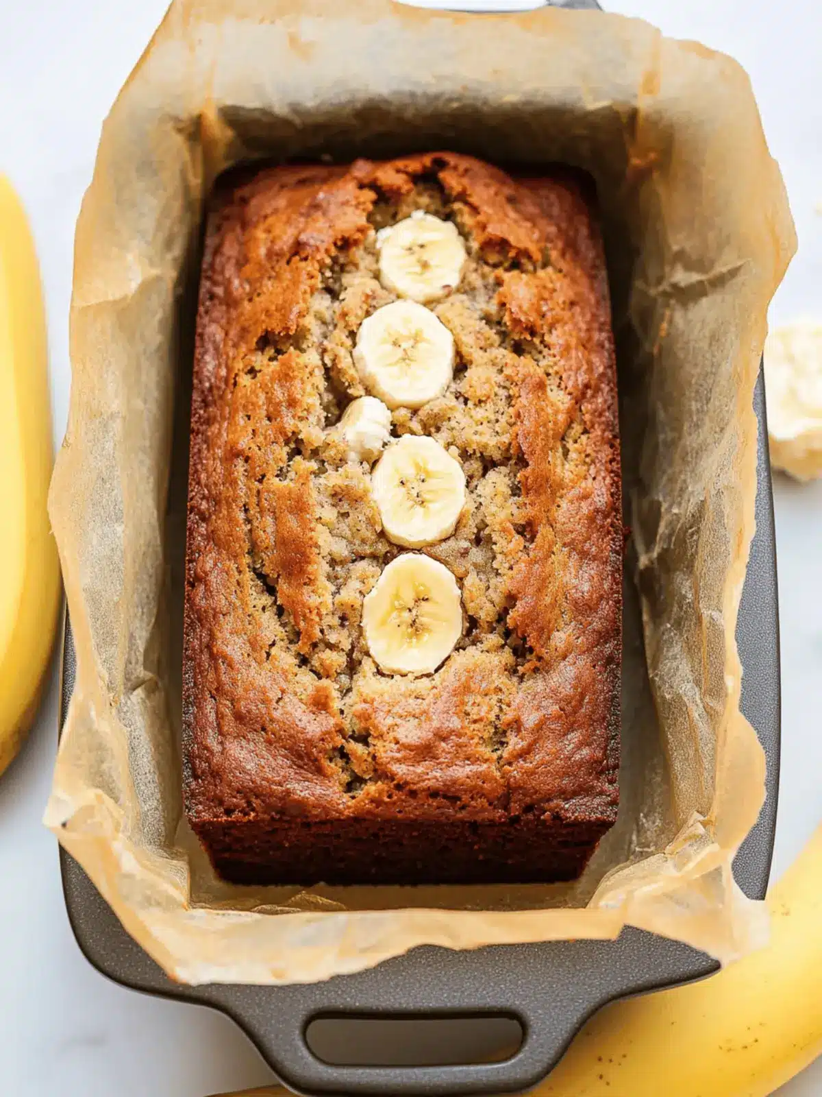 Moist Cottage Cheese Banana Bread