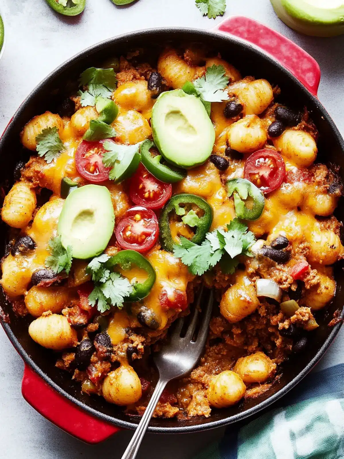 Taco Gnocchi Bake