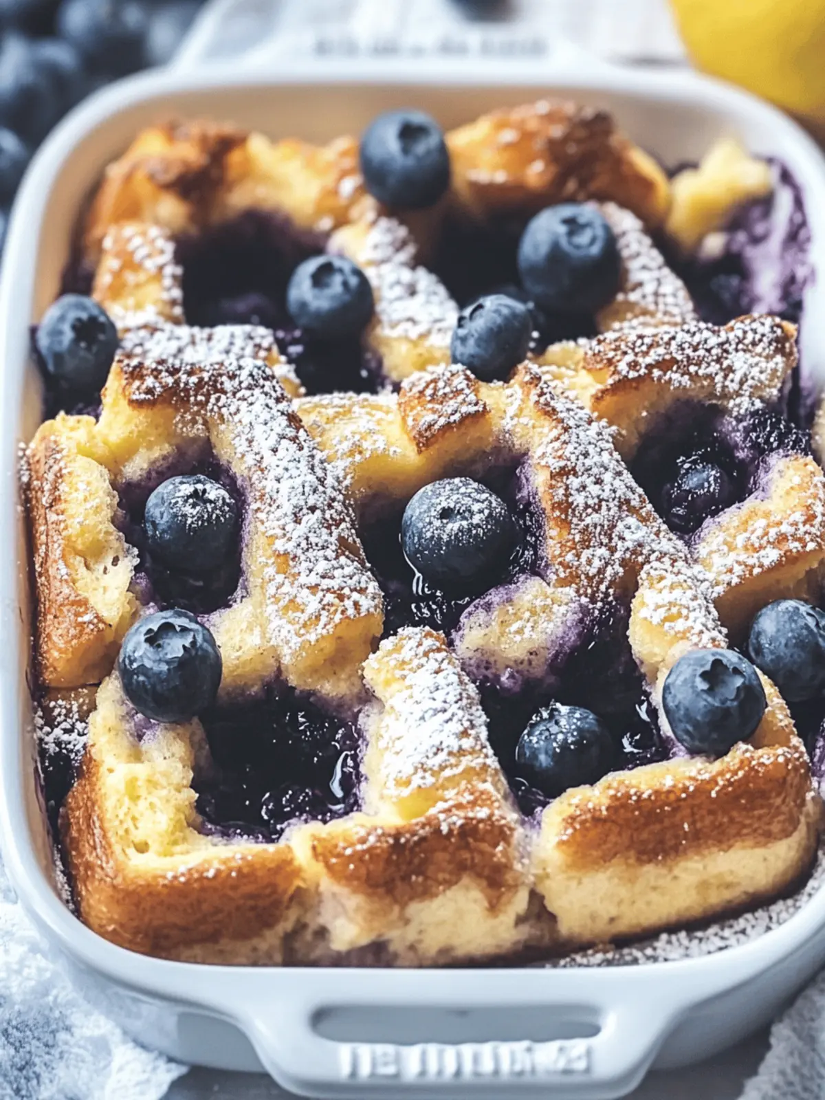 Lemon-Infused Baked Blueberry French Toast Delight for Brunch 2 Lemon-Infused Baked Blueberry French Toast Delight